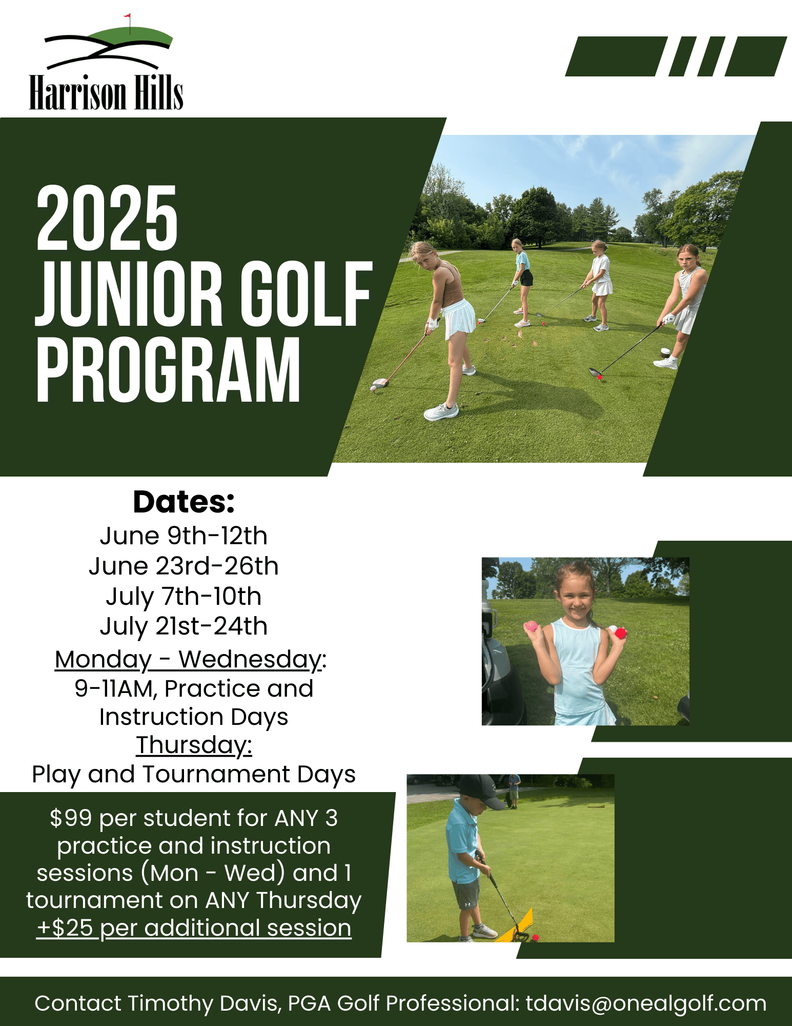 Green and White Modern Golf Lesson Flyer-2 (1)