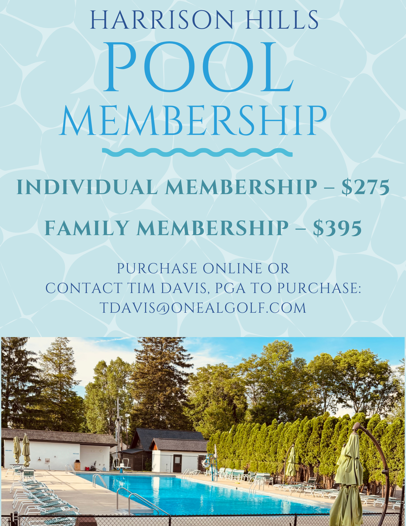 harrison hills golf club pool membership info
